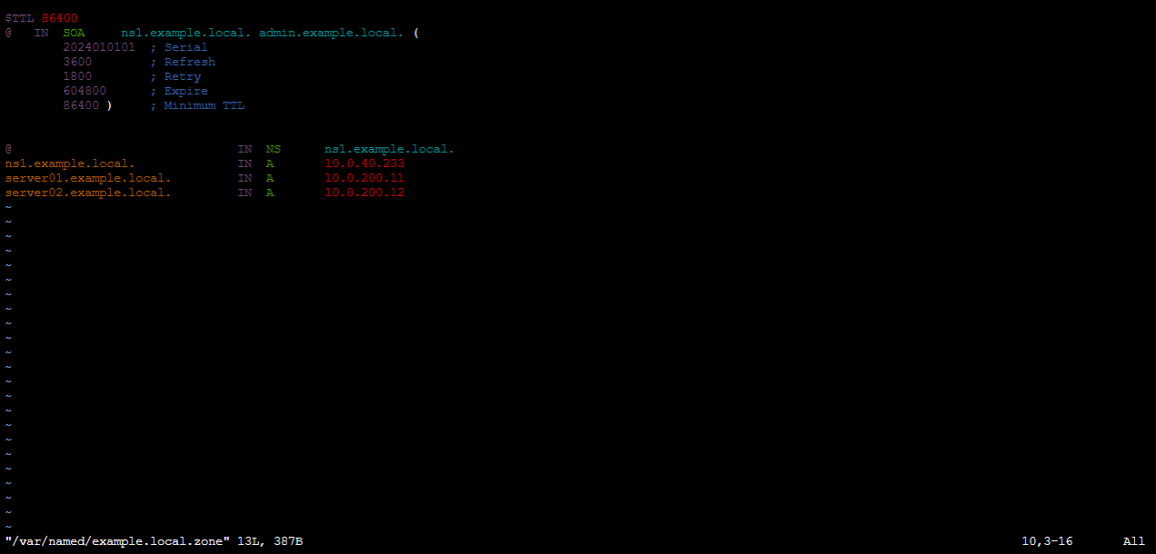 前方参照ゾーン作成